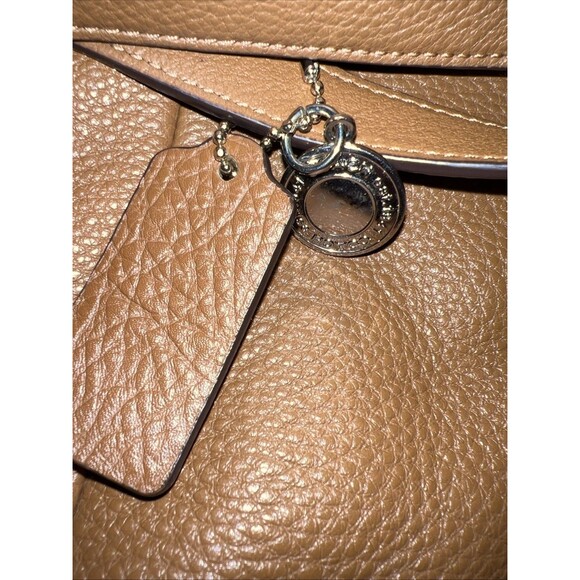 COACH F37410 Billy Brown Backpack Leather Gold Hardware Drawstring Backpack Bag - Picture 12 of 16